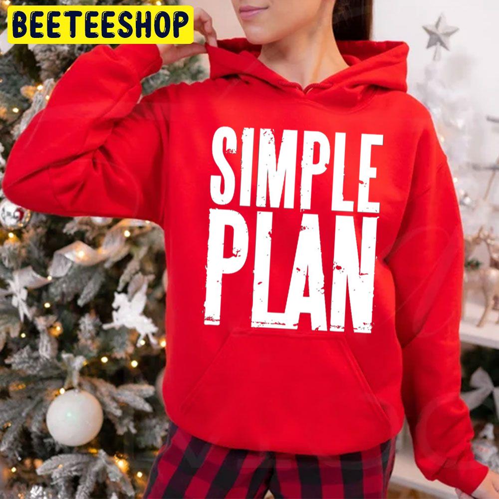 White Simple Plan Logo Trending Unisex Hoodie White Simple Plan Logo Trending Unisex Hoodie