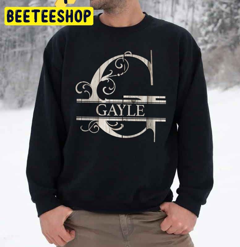 Wood Style Monogram Letter G The Gayle Trending Unisex Sweatshirt Wood Style Monogram Letter G The Gayle Trending Unisex Sweatshirt