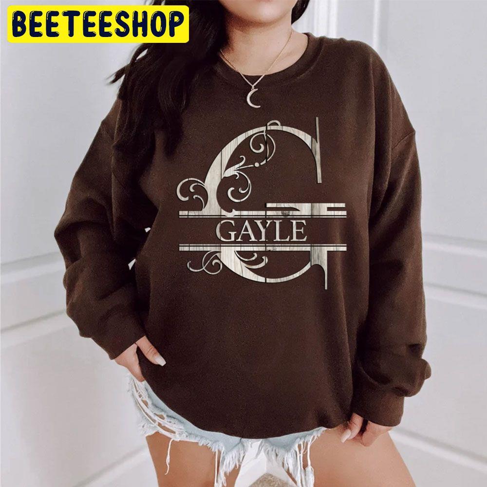 Wood Style Monogram Letter G The Gayle Trending Unisex Sweatshirt Wood Style Monogram Letter G The Gayle Trending Unisex Sweatshirt