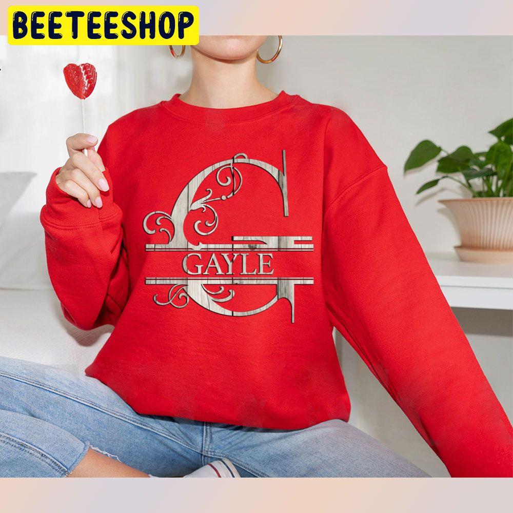 Wood Style Monogram Letter G The Gayle Trending Unisex Sweatshirt Wood Style Monogram Letter G The Gayle Trending Unisex Sweatshirt