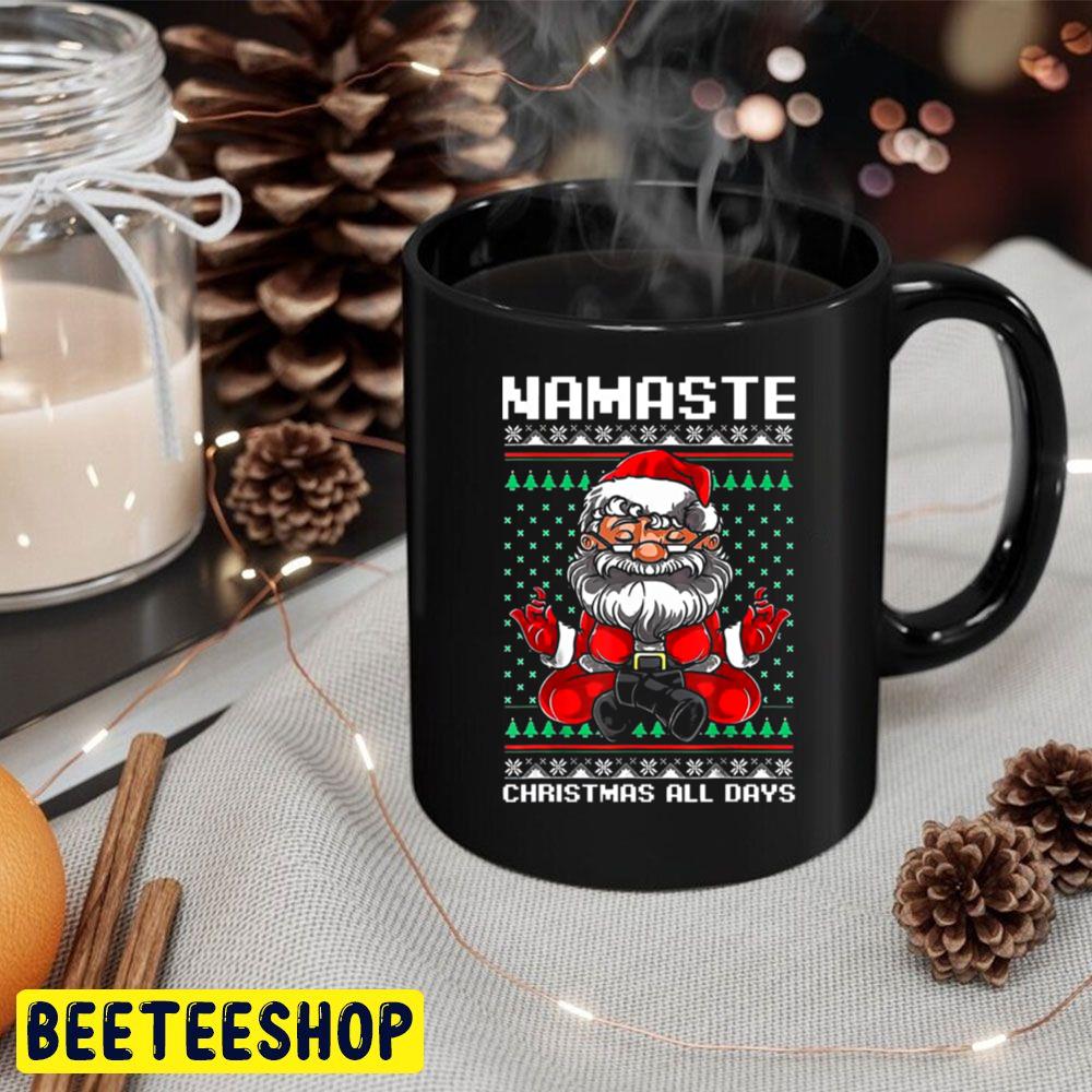 Yoga Namaste Christmas All Days Santa Knit Pattern Trending Unisex Hoodie Yoga Namaste Christmas All Days Santa Knit Pattern Trending Unisex Hoodie