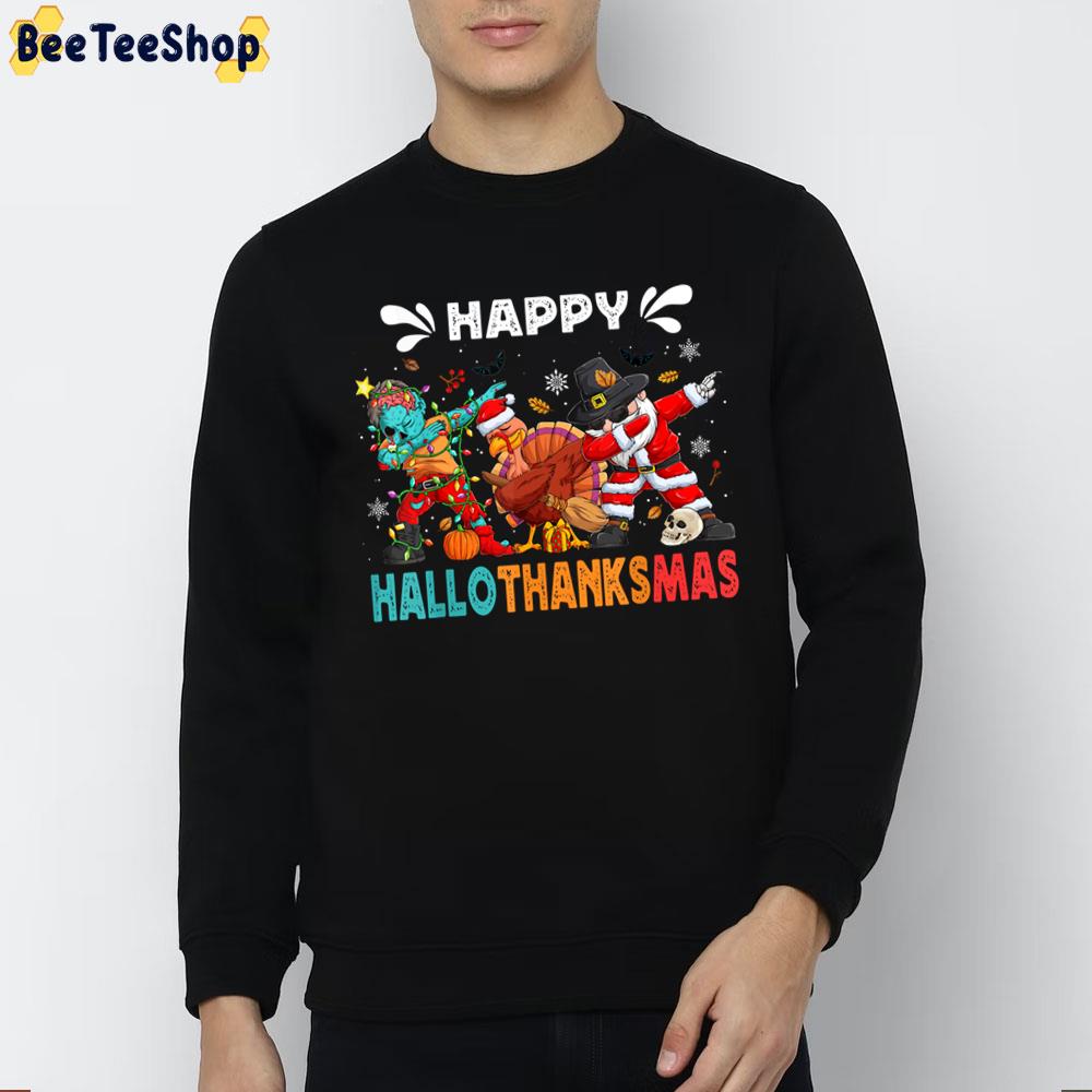 Zombie Turkey And Santa Halloween Thanksgiving Christmas Trending Unisex Sweatshirt Zombie Turkey And Santa Halloween Thanksgiving Christmas Trending Unisex Sweatshirt