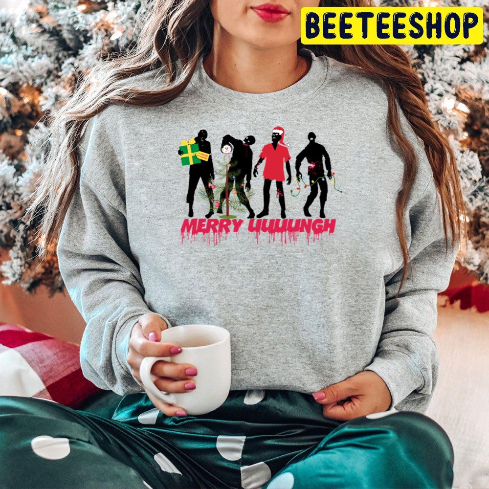 Zombies Decorating Christmas Tree Trending Unisex Hoodie Zombies Decorating Christmas Tree Trending Unisex Hoodie