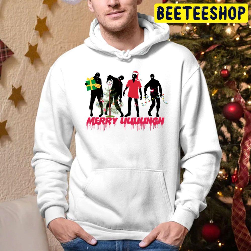 Zombies Decorating Christmas Tree Trending Unisex Hoodie Zombies Decorating Christmas Tree Trending Unisex Hoodie