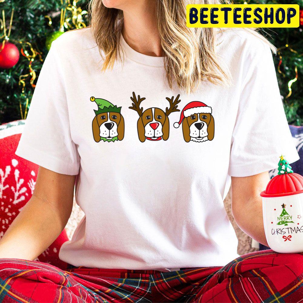 3 Wise Beagles Dog Christmas Funny Art Trending Unisex Hoodie 3 Wise Beagles Dog Christmas Funny Art Trending Unisex Hoodie