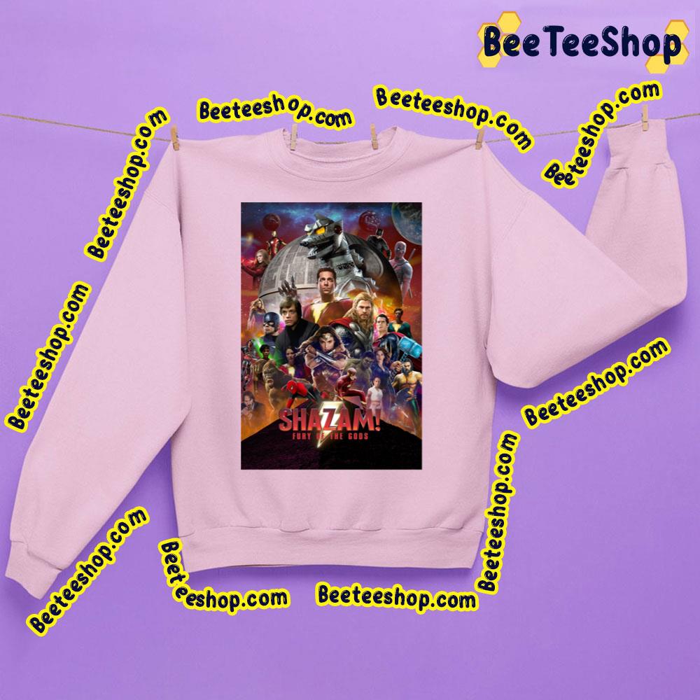All Heros Of Shazam Fury Of The Gods Poster Vintage Trending Unisex Sweatshirt All Heros Of Shazam Fury Of The Gods Poster Vintage Trending Unisex Sweatshirt