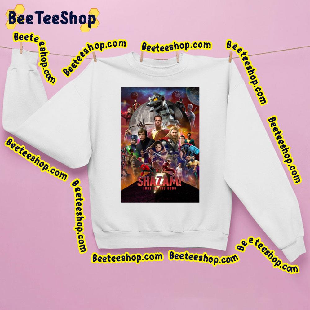 All Heros Of Shazam Fury Of The Gods Poster Vintage Trending Unisex Sweatshirt All Heros Of Shazam Fury Of The Gods Poster Vintage Trending Unisex Sweatshirt