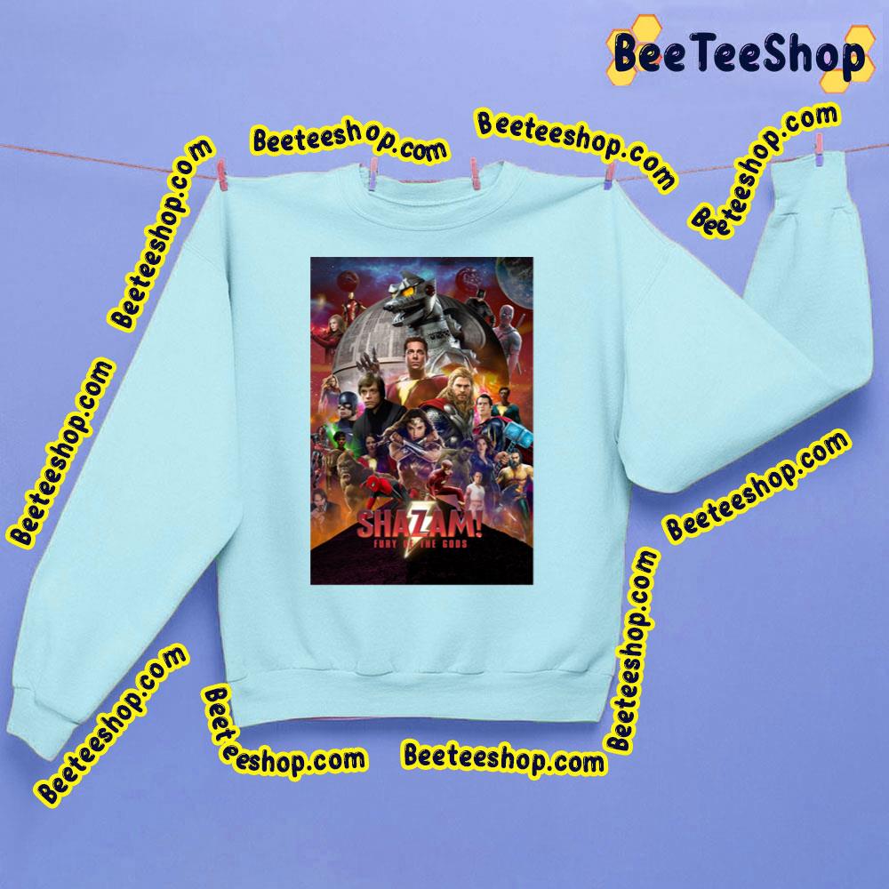 All Heros Of Shazam Fury Of The Gods Poster Vintage Trending Unisex Sweatshirt All Heros Of Shazam Fury Of The Gods Poster Vintage Trending Unisex Sweatshirt