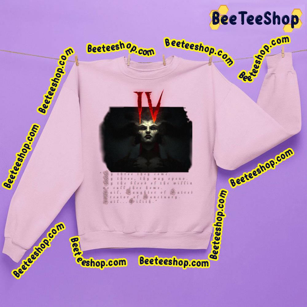 Art Lillith Diablo 4 Game 2023 Trending Unisex Sweatshirt Art Lillith Diablo 4 Game 2023 Trending Unisex Sweatshirt