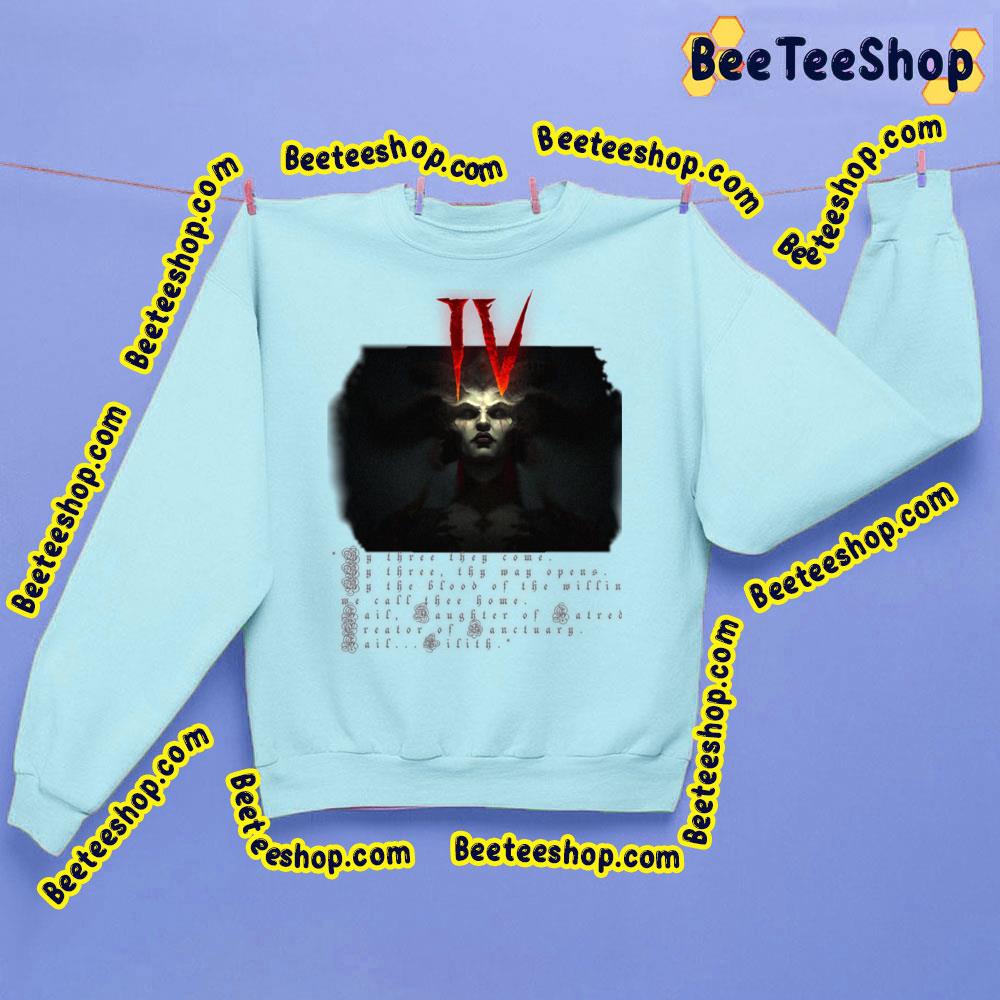 Art Lillith Diablo 4 Game 2023 Trending Unisex Sweatshirt Art Lillith Diablo 4 Game 2023 Trending Unisex Sweatshirt