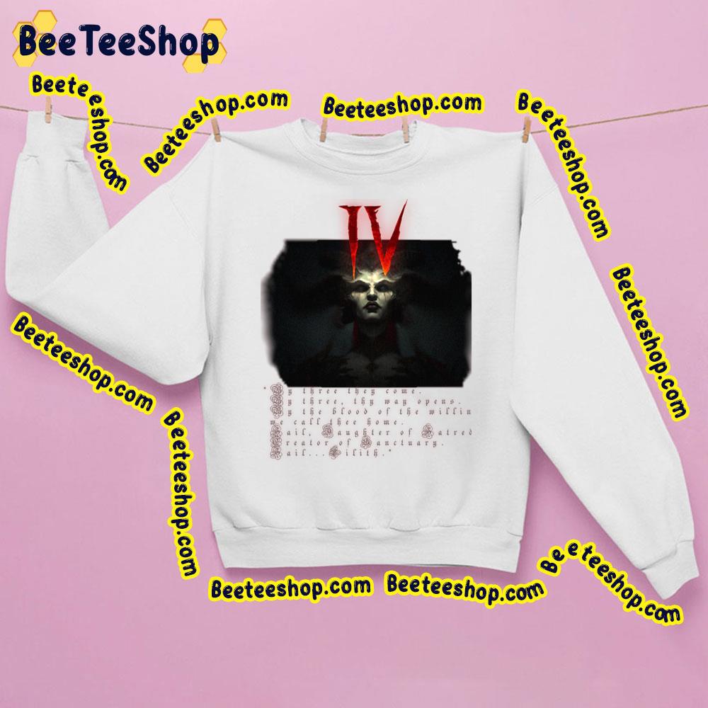 Art Lillith Diablo 4 Game 2023 Trending Unisex Sweatshirt Art Lillith Diablo 4 Game 2023 Trending Unisex Sweatshirt