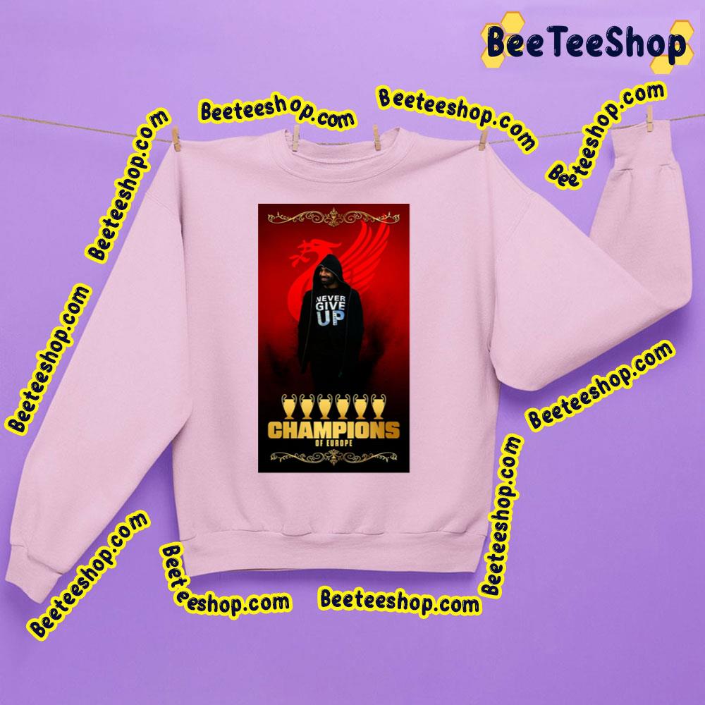 Art Salah Never Give Up Champions Of Europe Trending Unisex Sweatshirt Art Salah Never Give Up Champions Of Europe Trending Unisex Sweatshirt
