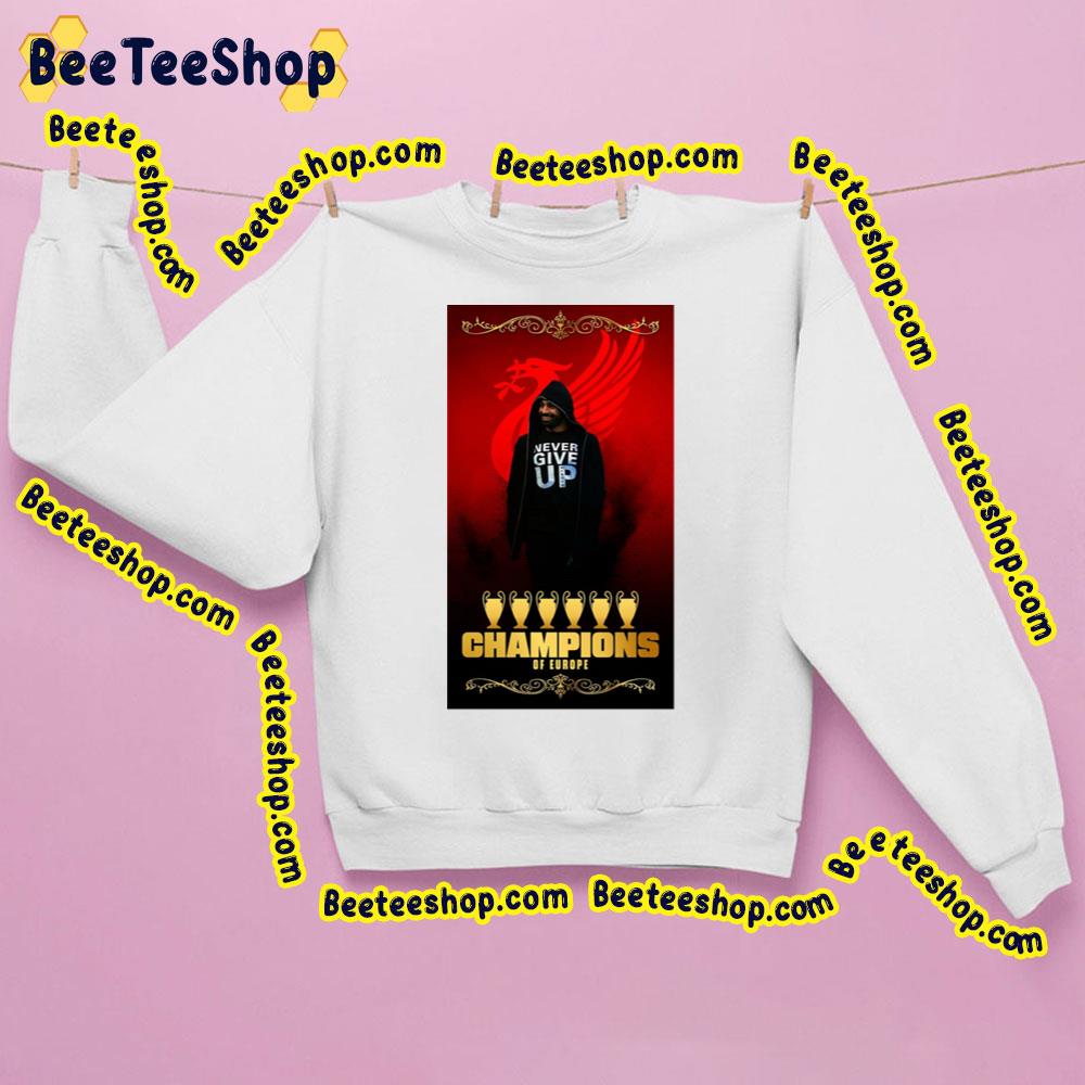 Art Salah Never Give Up Champions Of Europe Trending Unisex Sweatshirt Art Salah Never Give Up Champions Of Europe Trending Unisex Sweatshirt