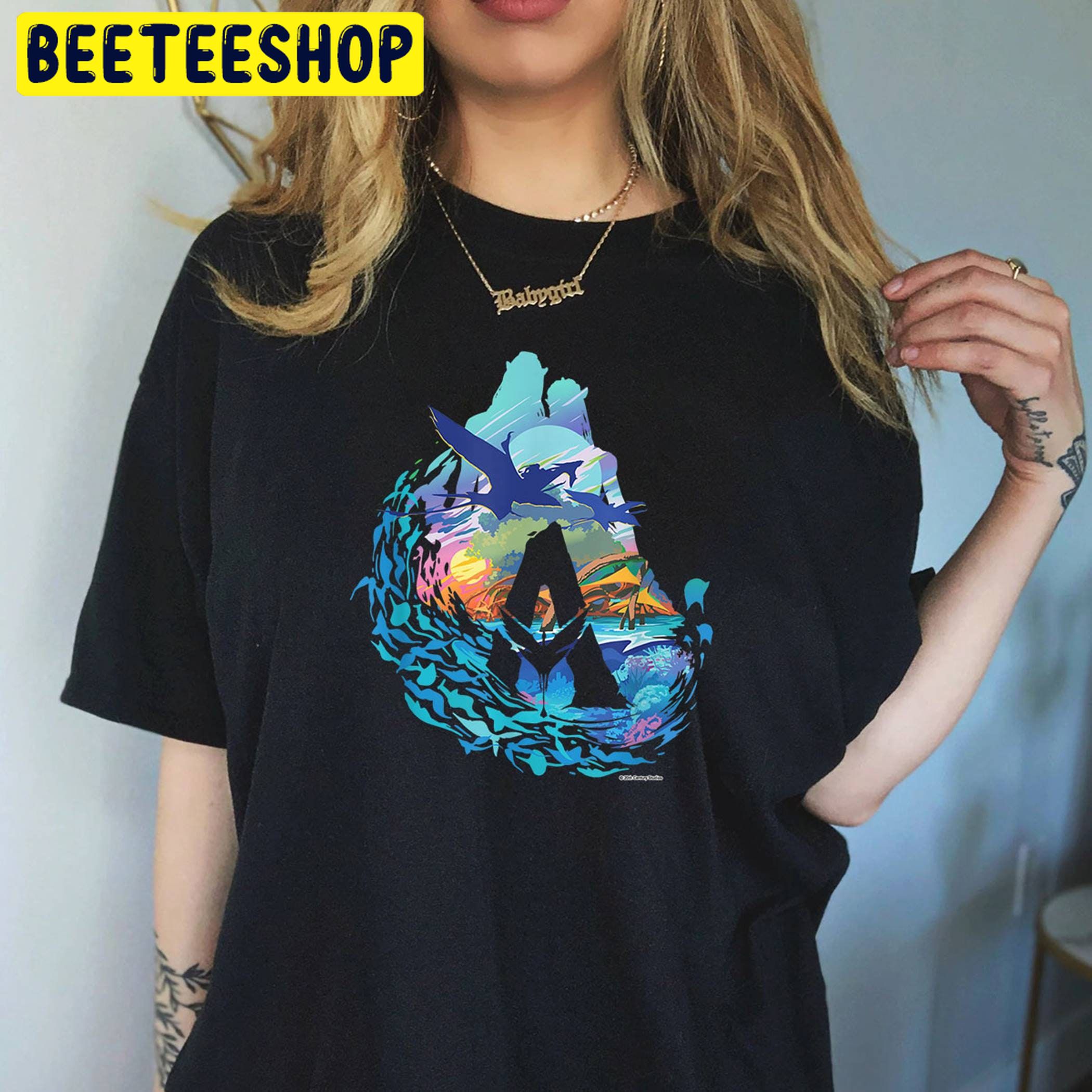 Avatar The Way of Water Above and Below the Waves Trending Unisex Shirt Avatar The Way of Water Above and Below the Waves Trending Unisex Shirt