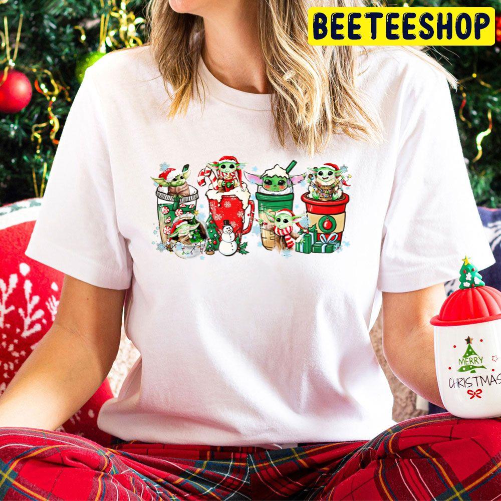 Baby Yoda Christmas Coffee Trending Unisex Hoodie Baby Yoda Christmas Coffee Trending Unisex Hoodie