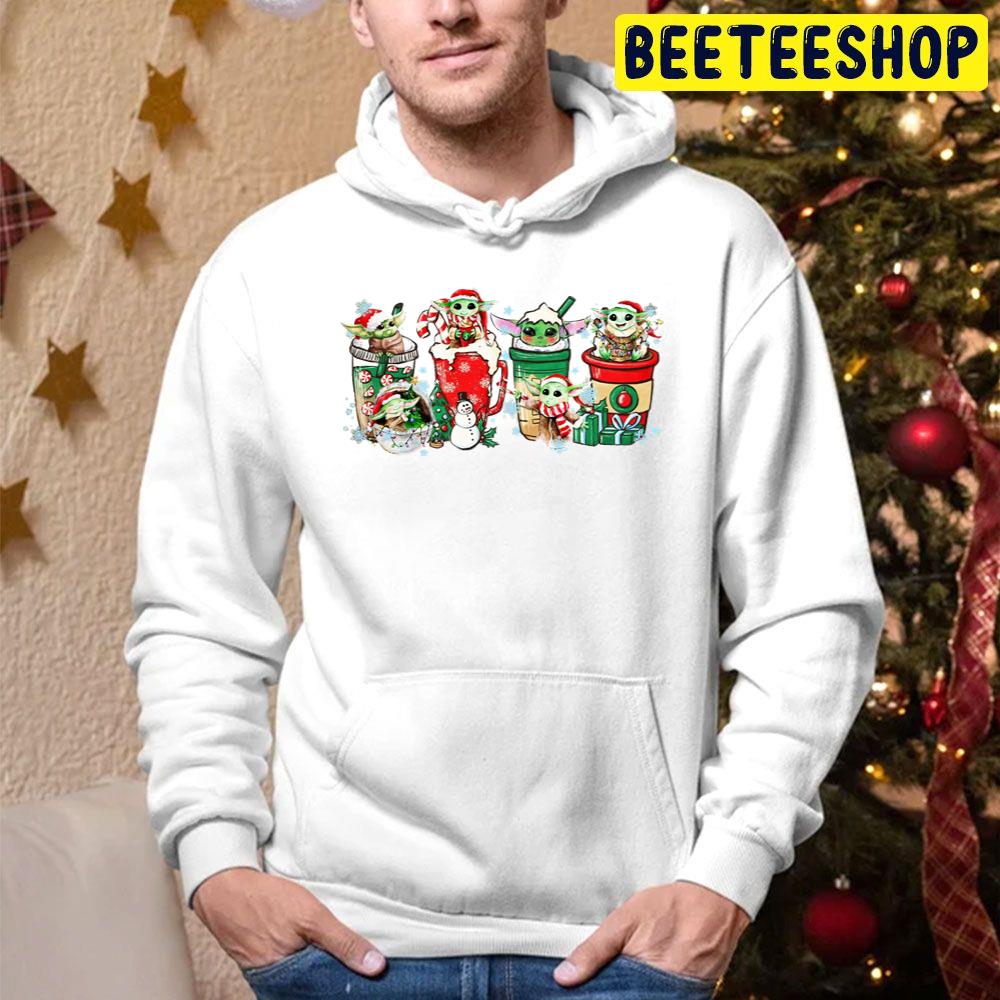 Baby Yoda Christmas Coffee Trending Unisex Hoodie Baby Yoda Christmas Coffee Trending Unisex Hoodie