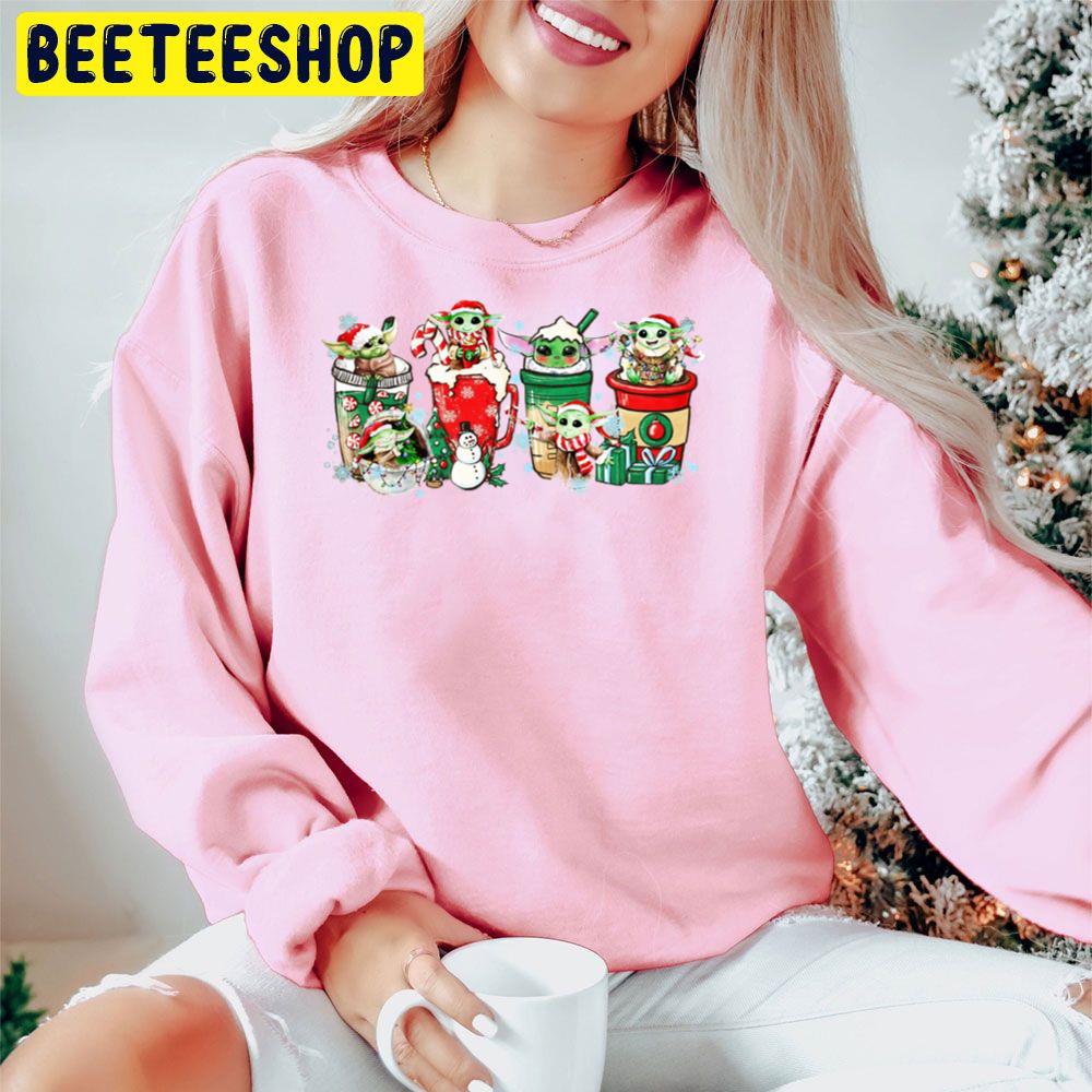 Baby Yoda Christmas Coffee Trending Unisex Hoodie Baby Yoda Christmas Coffee Trending Unisex Hoodie