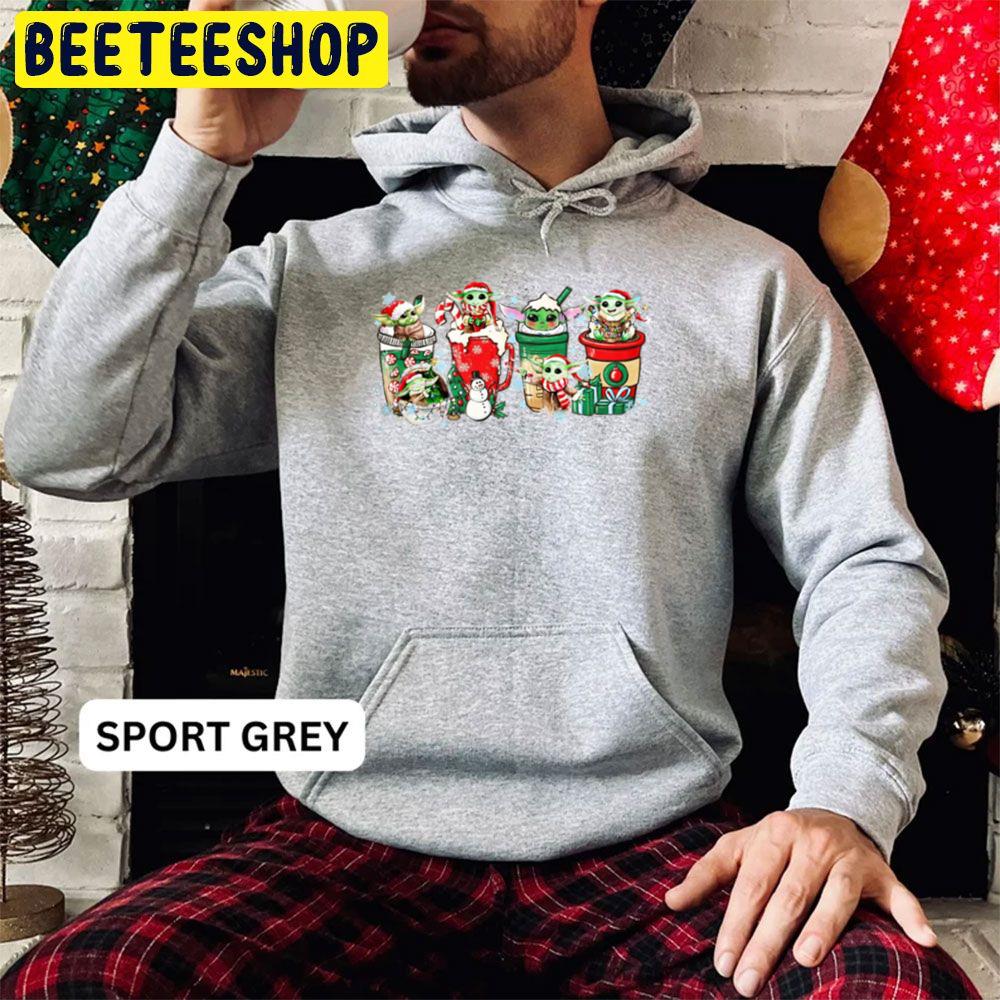 Baby Yoda Christmas Coffee Trending Unisex Hoodie Baby Yoda Christmas Coffee Trending Unisex Hoodie