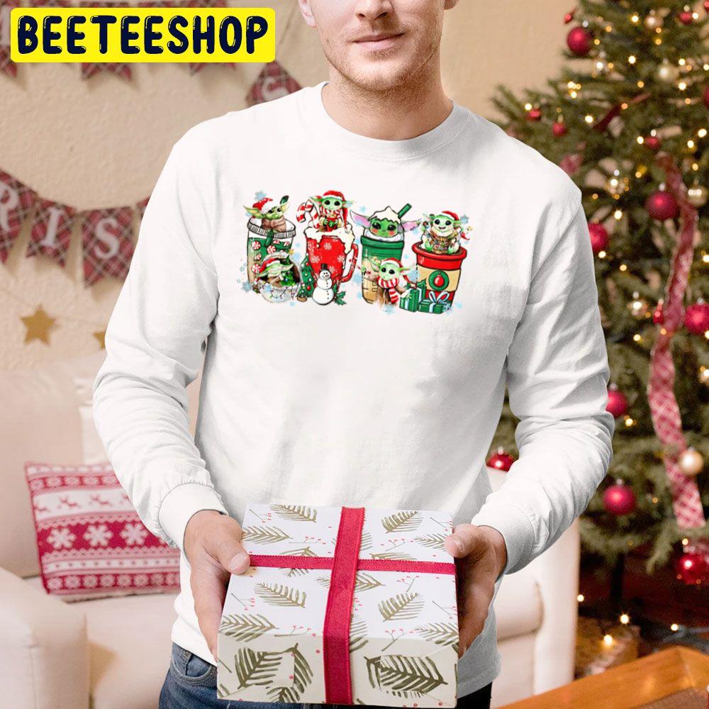 Baby Yoda Christmas Coffee Trending Unisex Hoodie Baby Yoda Christmas Coffee Trending Unisex Hoodie