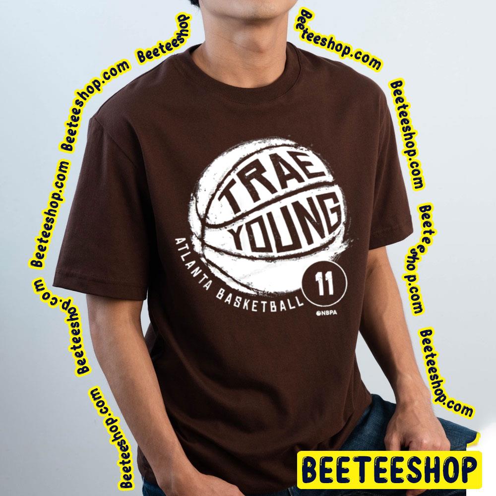 Ball Design Trae Young Vintage Retro Graphic Basketball Trending Unisex T-Shirt Ball Design Trae Young Vintage Retro Graphic Basketball Trending Unisex T-Shirt