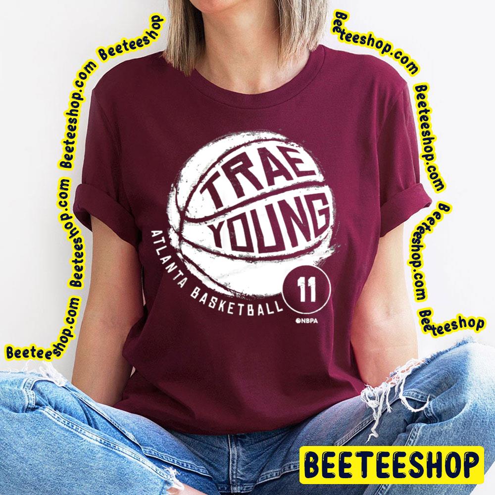 Ball Design Trae Young Vintage Retro Graphic Basketball Trending Unisex T-Shirt Ball Design Trae Young Vintage Retro Graphic Basketball Trending Unisex T-Shirt