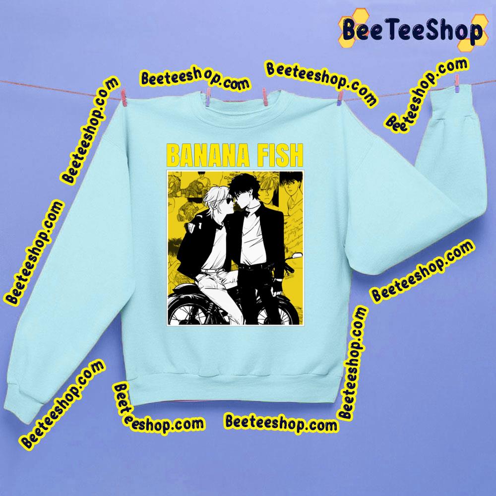 Banana Fish Black And Yellow Trending Unisex Sweatshirt Banana Fish Black And Yellow Trending Unisex Sweatshirt