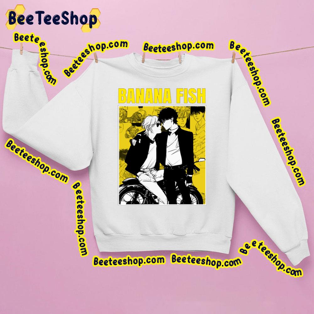 Banana Fish Black And Yellow Trending Unisex Sweatshirt Banana Fish Black And Yellow Trending Unisex Sweatshirt