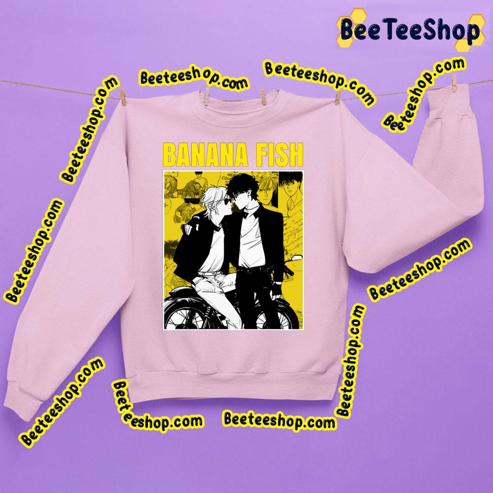 Banana Fish Black And Yellow Trending Unisex Sweatshirt Banana Fish Black And Yellow Trending Unisex Sweatshirt