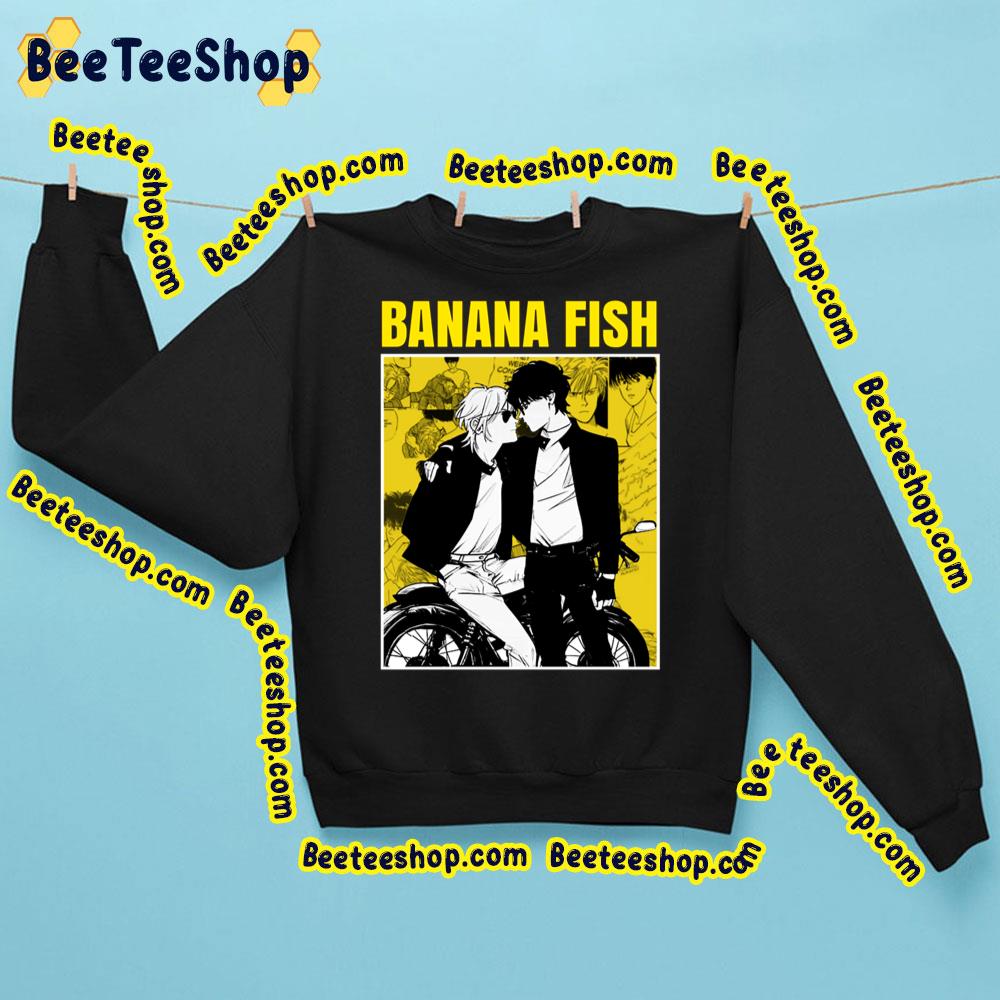 Banana Fish Black And Yellow Trending Unisex Sweatshirt Banana Fish Black And Yellow Trending Unisex Sweatshirt