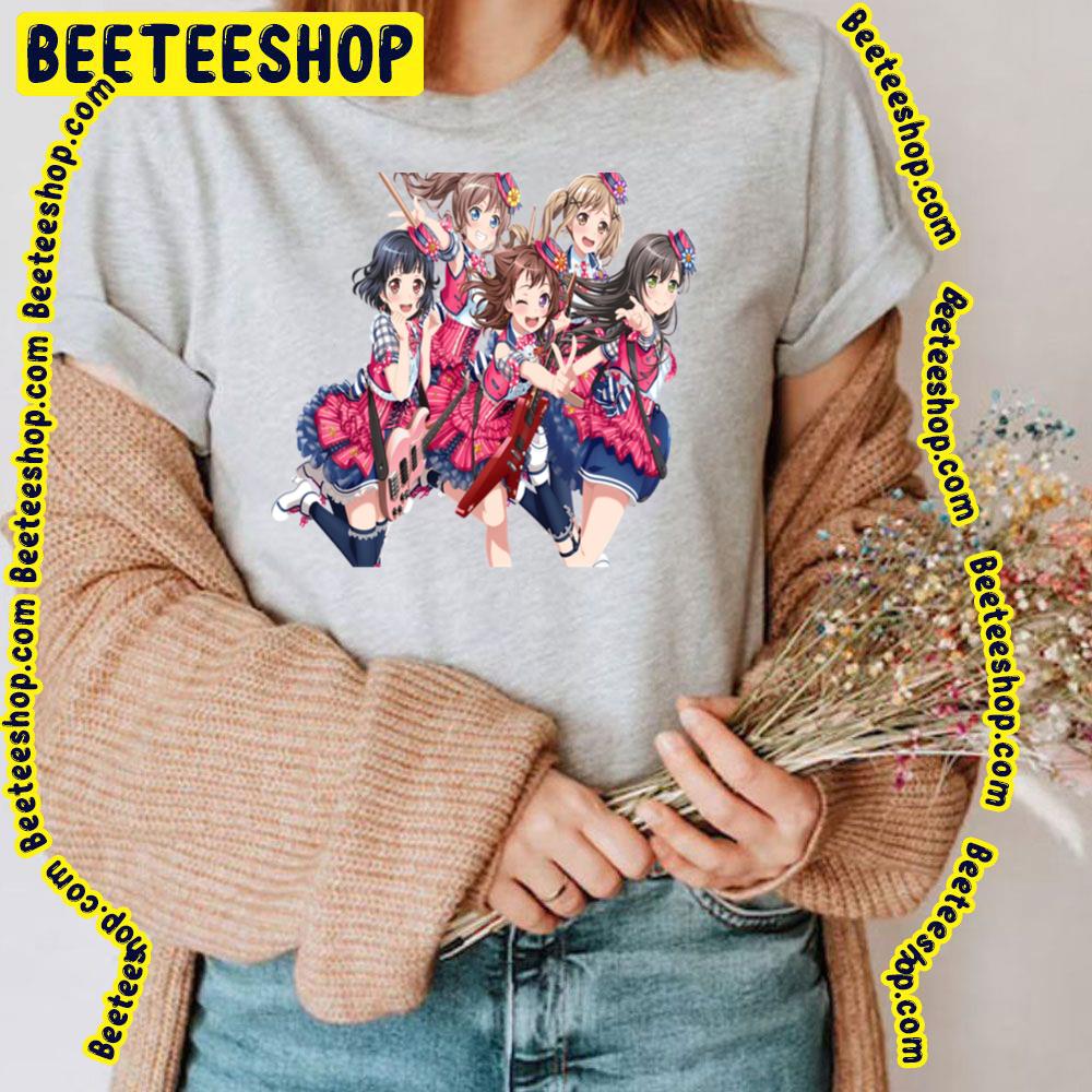 Bang Dream Poppin Party Dream Art Trending Unisex T-Shirt Bang Dream Poppin Party Dream Art Trending Unisex T-Shirt