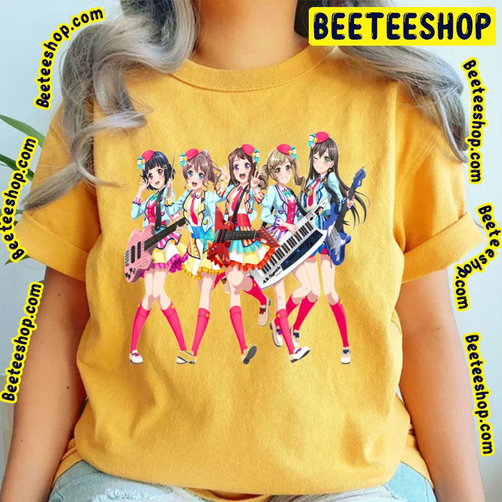 Bang Dream Poppin Party Trending Unisex T-Shirt Bang Dream Poppin Party Trending Unisex T-Shirt