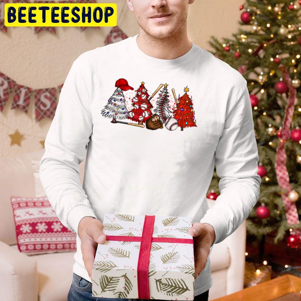 Baseball Christmas Trees Trending Unisex Hoodie Baseball Christmas Trees Trending Unisex Hoodie