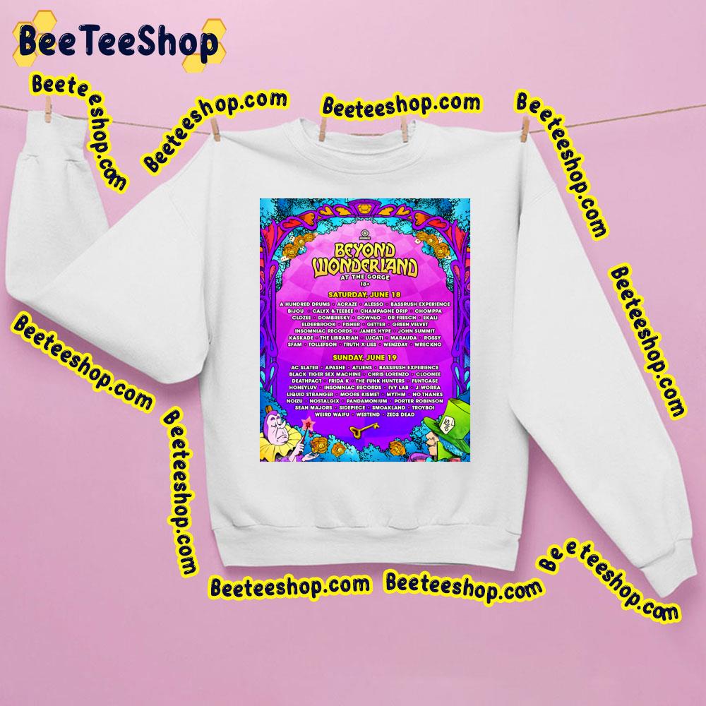 Beyond Wonderland At The Gorge 2023 Trending Unisex Sweatshirt Beyond Wonderland At The Gorge 2023 Trending Unisex Sweatshirt