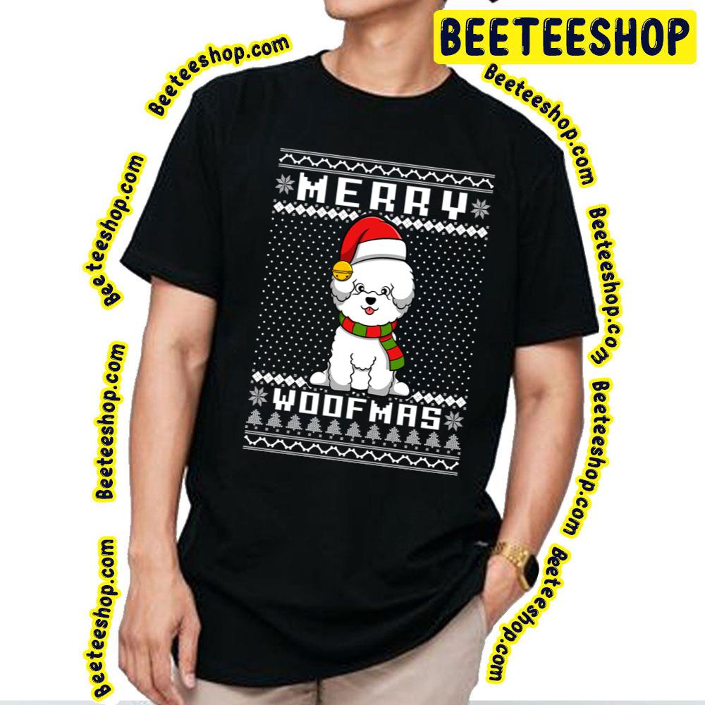 Bichon Frise Chibi Cute Dog Merry Woofmas Christmas Trending Unisex T-Shirt Bichon Frise Chibi Cute Dog Merry Woofmas Christmas Trending Unisex T-Shirt