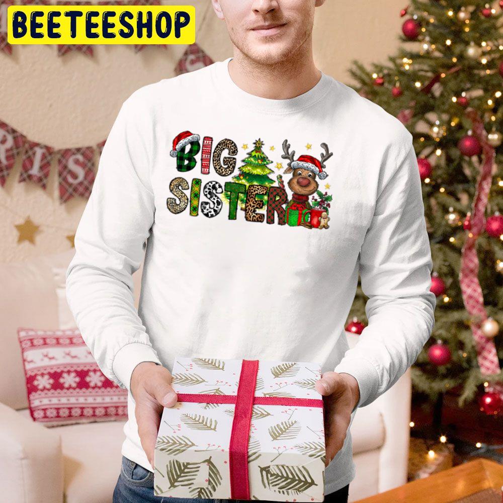 Big Sister Reindeer Christmas Trending Unisex Hoodie Big Sister Reindeer Christmas Trending Unisex Hoodie