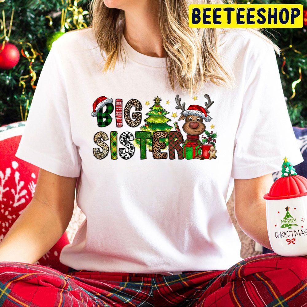 Big Sister Reindeer Christmas Trending Unisex Hoodie Big Sister Reindeer Christmas Trending Unisex Hoodie