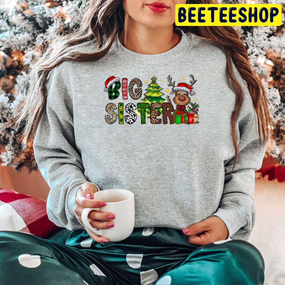 Big Sister Reindeer Christmas Trending Unisex Hoodie Big Sister Reindeer Christmas Trending Unisex Hoodie