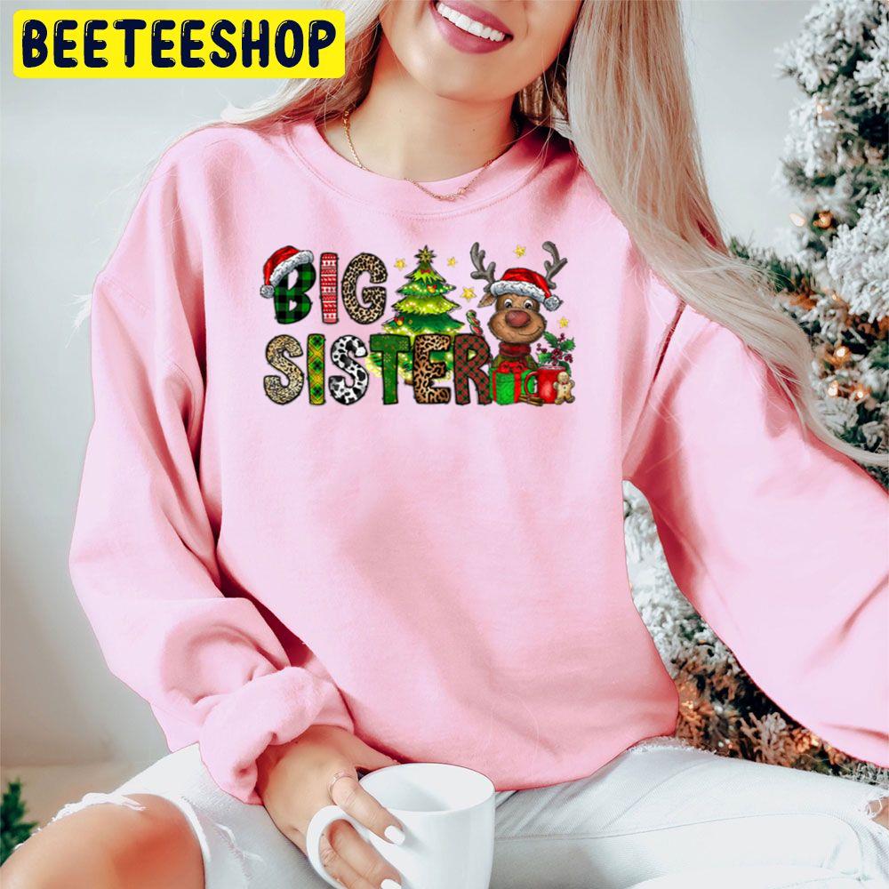 Big Sister Reindeer Christmas Trending Unisex Hoodie Big Sister Reindeer Christmas Trending Unisex Hoodie