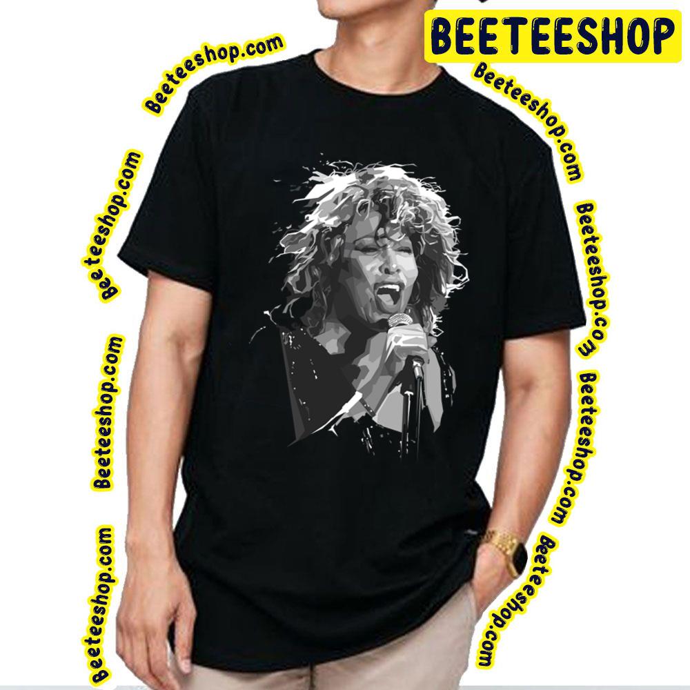 Black White Art Tina Turner Trending Unisex T-Shirt Black White Art Tina Turner Trending Unisex T-Shirt