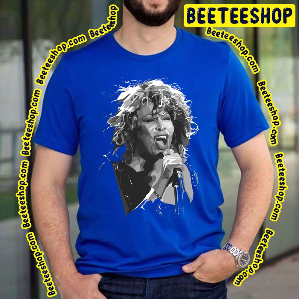 Black White Art Tina Turner Trending Unisex T-Shirt Black White Art Tina Turner Trending Unisex T-Shirt