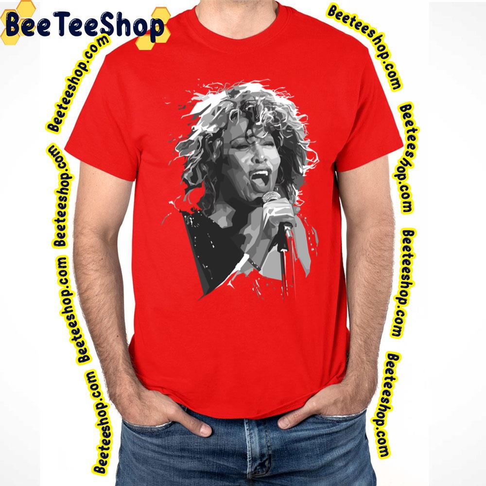 Black White Art Tina Turner Trending Unisex T-Shirt Black White Art Tina Turner Trending Unisex T-Shirt
