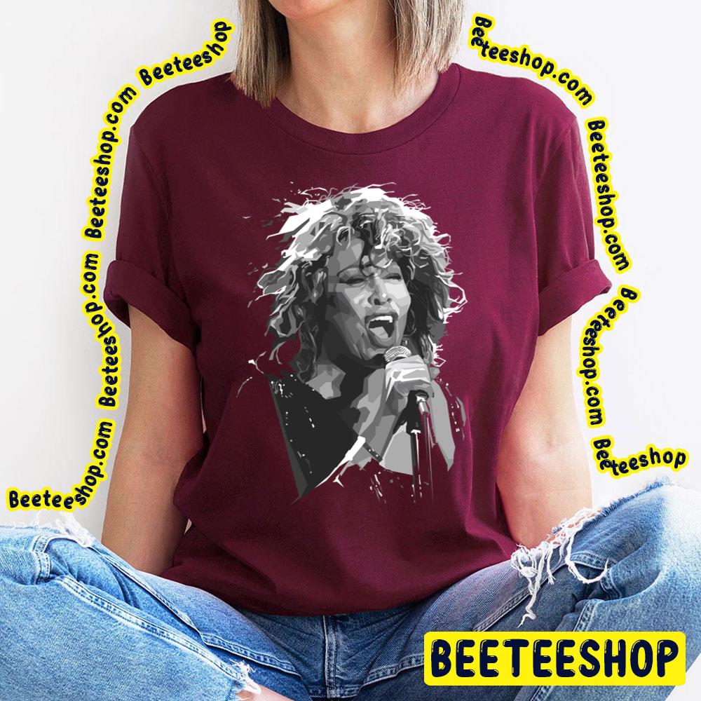 Black White Art Tina Turner Trending Unisex T-Shirt Black White Art Tina Turner Trending Unisex T-Shirt