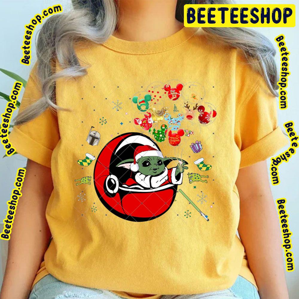 Bundle Christmas Magic Kingdom Baby Yoda Trending Unisex T-Shirt Bundle Christmas Magic Kingdom Baby Yoda Trending Unisex T-Shirt