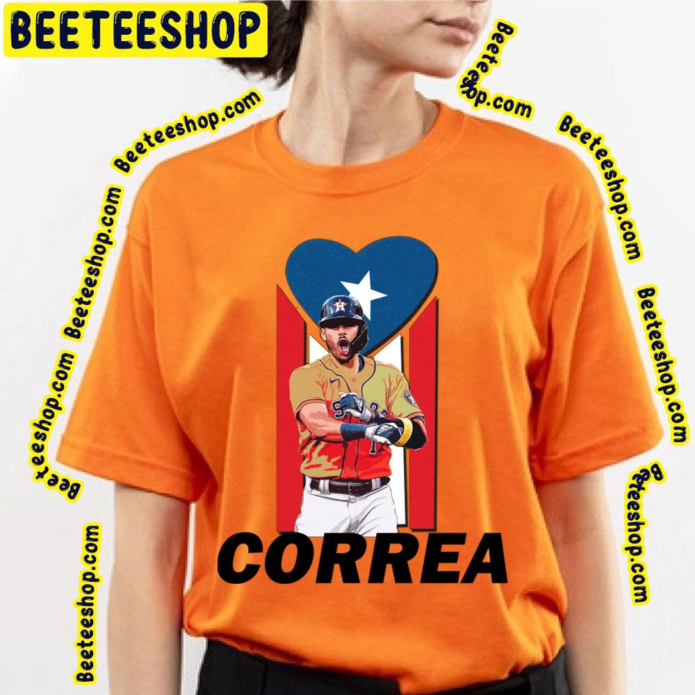 Carlos Correa Puerto Rico Heart Baseball Trending Unisex T-Shirt Carlos Correa Puerto Rico Heart Baseball Trending Unisex T-Shirt
