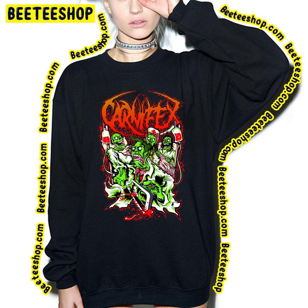 Carnifex Merch Poster Zombie Cartoon Art Trending Unisex Sweatshirt Carnifex Merch Poster Zombie Cartoon Art Trending Unisex Sweatshirt