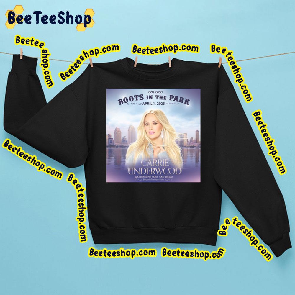 Carrie Underwood Boots In The Park 2023 Trending Unisex Sweatshirt Carrie Underwood Boots In The Park 2023 Trending Unisex Sweatshirt