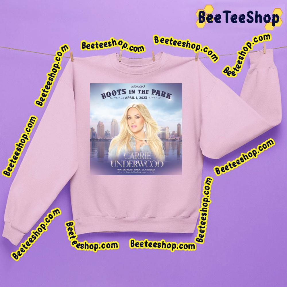 Carrie Underwood Boots In The Park 2023 Trending Unisex Sweatshirt Carrie Underwood Boots In The Park 2023 Trending Unisex Sweatshirt