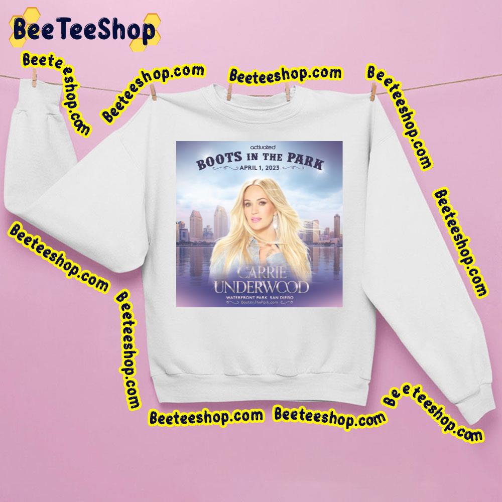 Carrie Underwood Boots In The Park 2023 Trending Unisex Sweatshirt Carrie Underwood Boots In The Park 2023 Trending Unisex Sweatshirt