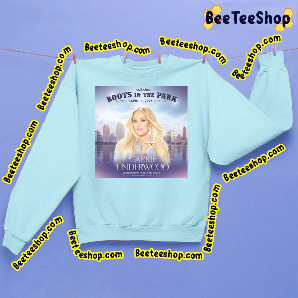 Carrie Underwood Boots In The Park 2023 Trending Unisex Sweatshirt Carrie Underwood Boots In The Park 2023 Trending Unisex Sweatshirt