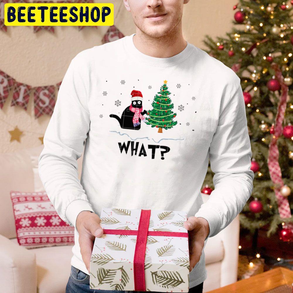 Cat What Christmas Tree Trending Unisex Hoodie Cat What Christmas Tree Trending Unisex Hoodie